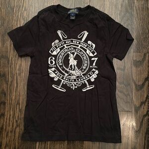 Polo by Ralph Lauren boys size 6 black t-shirt